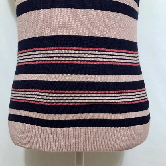 Halogen NWT Striped Knit Tank Top Women S - Picture 4 of 7